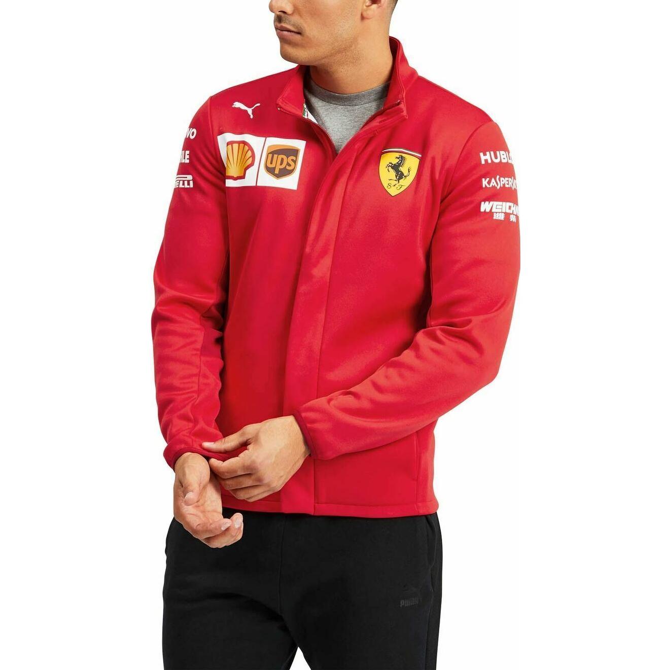 PUMA Scuderia Ferrari F1 Retro Softshell Track Jacket Men’s Red 763021-02 圖 4