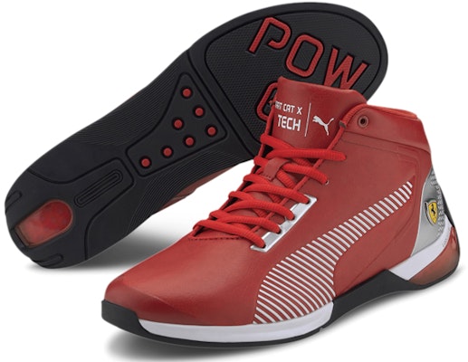 푸마 페라리 카트캣X 미드 블랙레드 (Puma Ferrari KartCat X Mid Black Red) 306549-02 Purchase 푸마 페라리 카트캣X 미드 블랙레드 (Puma Ferrari KartCat X Mid Black Red) 306549-02