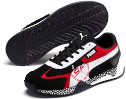 PUMA Scuderia Ferrari Speed Hybrid 低筒 跑步鞋 男款 黑紅白 Lookbook PUMA Scuderia Ferrari Speed Hybrid 低筒 跑步鞋 男款 黑紅白