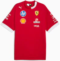 PUMA Scuderia Ferrari SS25 Red Colorblock Loose Fit T-Shirt. 713571-01 PUMA Scuderia Ferrari SS25 Red Colorblock Loose Fit T-Shirt. 713571-01