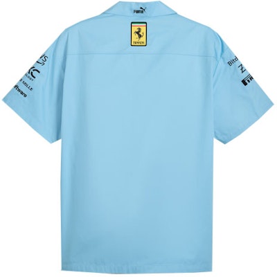 PUMA 法拉利車隊邁阿密藍短袖休閒襯衫 男 SS24 763849-01 Lookbook PUMA 法拉利車隊邁阿密藍短袖休閒襯衫 男 SS24 763849-01