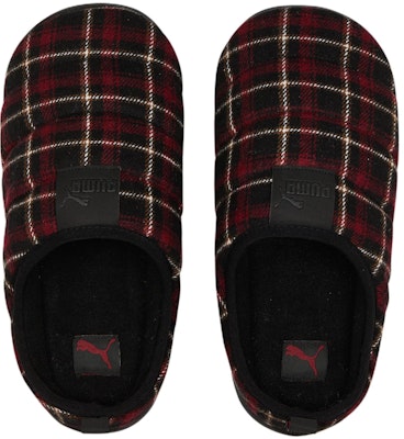 Puma Scuff Flannel Slip-On 'Hitam Merah' 386338-01 Shop Puma Scuff Flannel Slip-On 'Hitam Merah' 386338-01