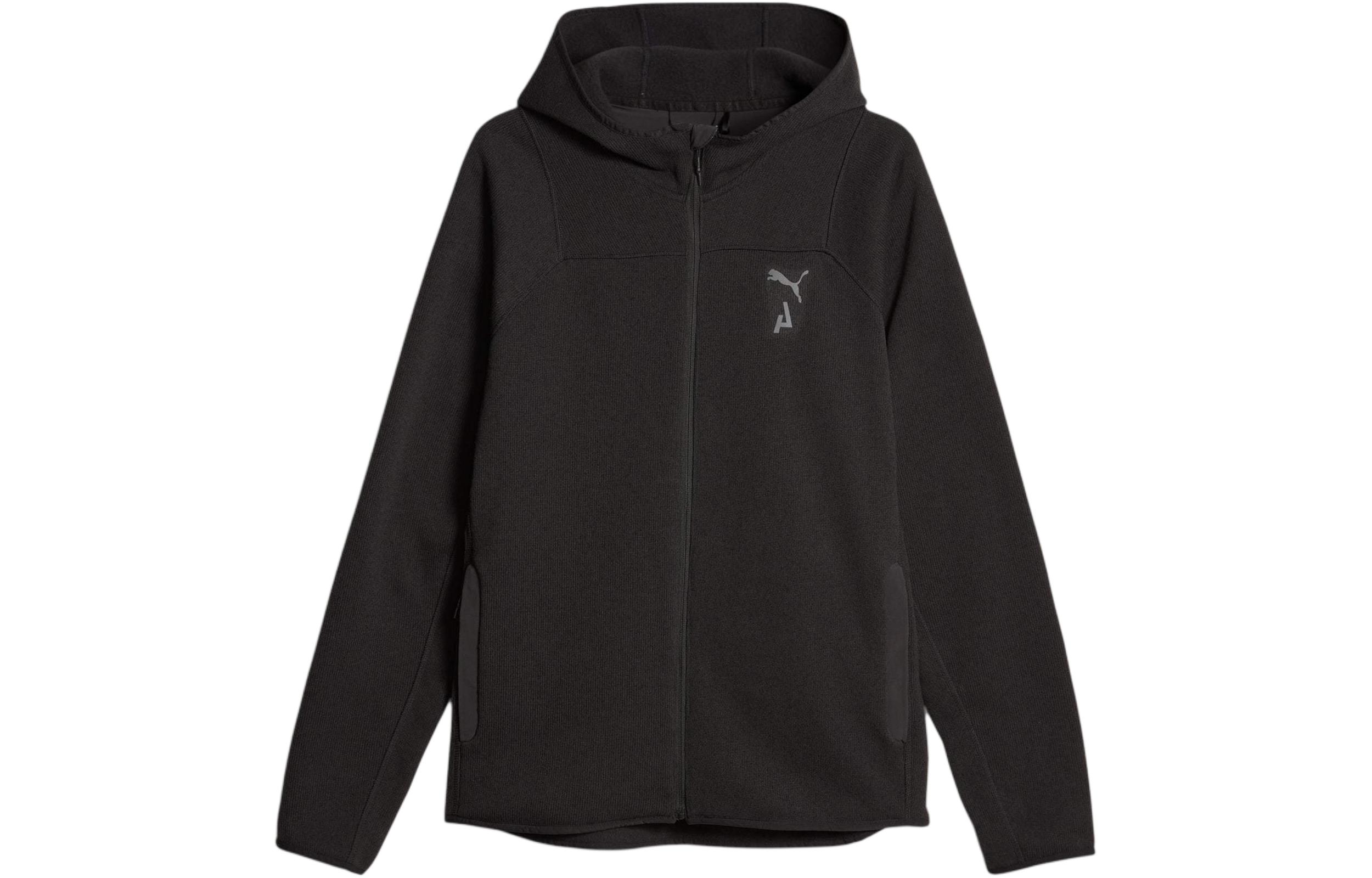 Puma SEASONS Mens Black Training Running Fitness Hoodie Jacket 524133-01