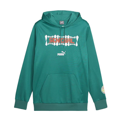 Puma Senegal FtblCulture Letter Print Green Hoodie Casual Pullover 772456-05