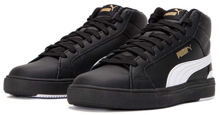 彪马Serve Pro Lite Mid黑金配色篮球鞋 382095-03 Lookbook 彪马Serve Pro Lite Mid黑金配色篮球鞋 382095-03