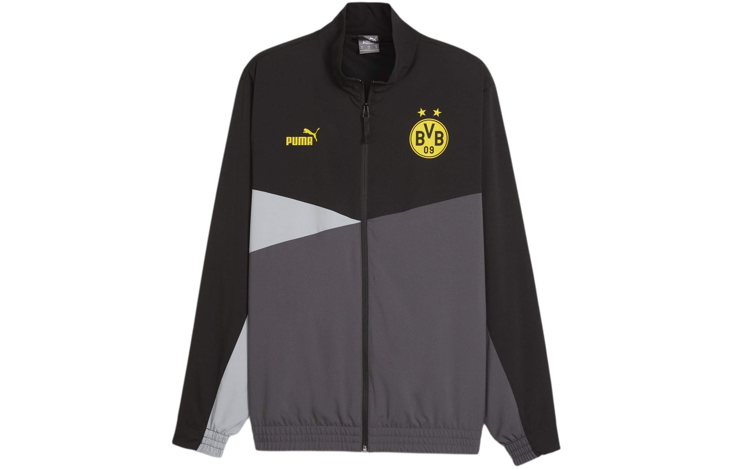 Puma Shadow Gray Moisture-Wicking Jacket with Logo Design 777101-01