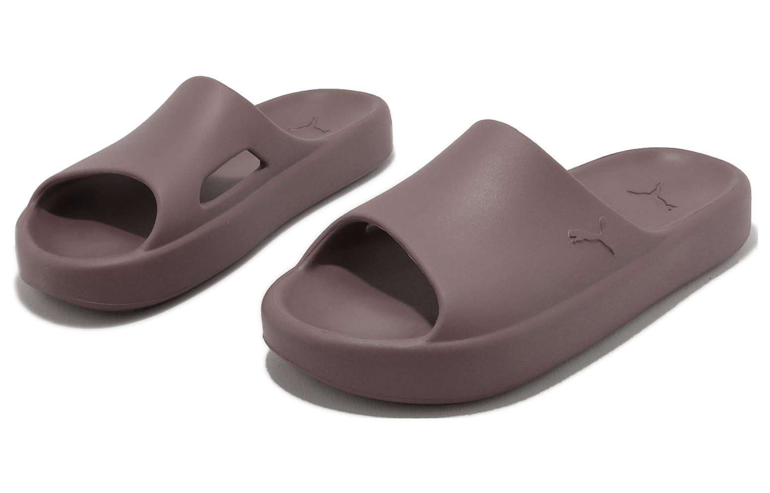 Shop Puma Shibui Cat Slide ''Dark Clove'' - Sandales Marron Foncé 385296-11