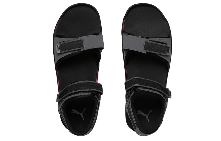 Lookbook 푸마 샤인 v2 IDP 슬라이드 '회색/빨강' 368282-03