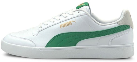 Puma Unisex Shuffle Sneakers White/Green 309668-13 Puma Unisex Shuffle Sneakers White/Green 309668-13