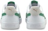 Shop Puma Unisex Shuffle Sneakers White/Green 309668-13