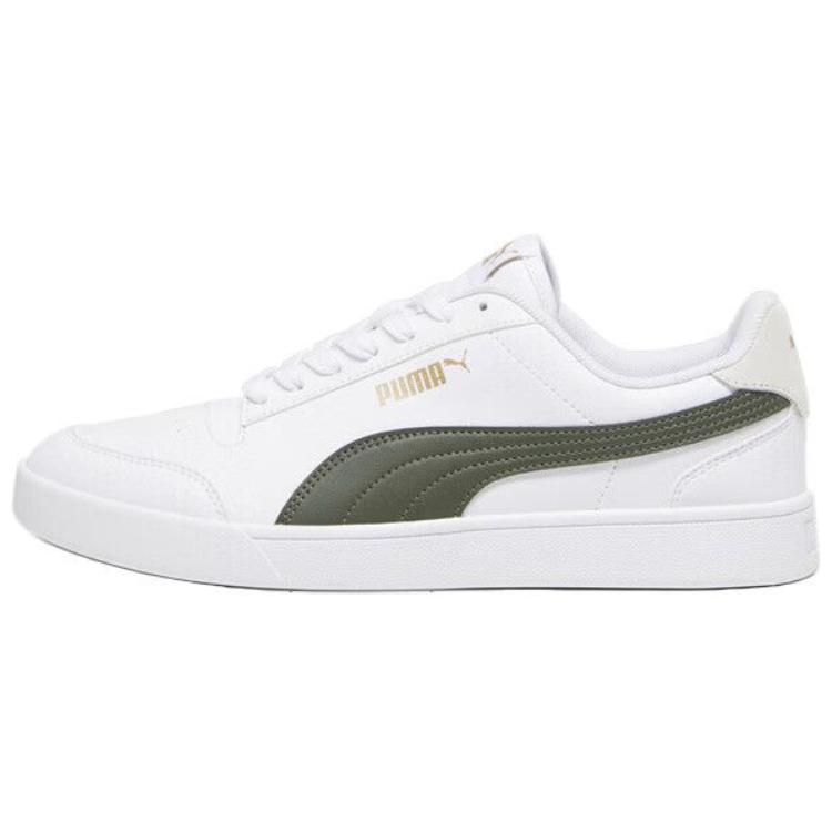 Puma Shuffle Low-Top Sneakers White Green Comfortable & Durable. 309668-27
