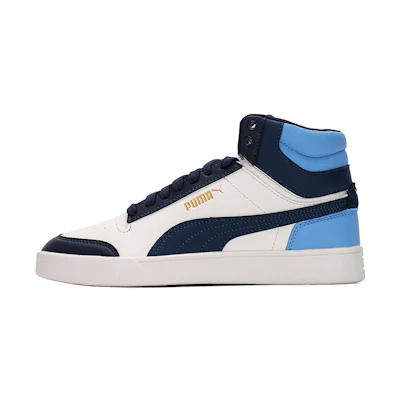 Puma Shuffle Mid Mid Tops Casual Skateboarding Shoes Unisex Blue White