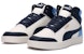 Puma Shuffle Mid Kasut Skateboard Santai Uniseks Biru Putih 380748-09