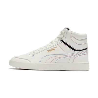 Puma Shuffle Mid 'White Multi Stitch'
