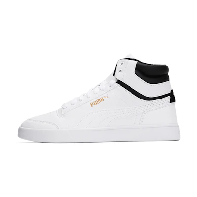 Puma Shuffle Mid WTR 'White Black Team Gold'
