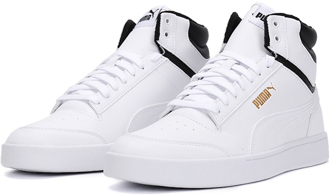 彪馬 Shuffle Mid WTR '白色 黑色 球隊金' 385551-01 Lookbook 彪馬 Shuffle Mid WTR '白色 黑色 球隊金' 385551-01