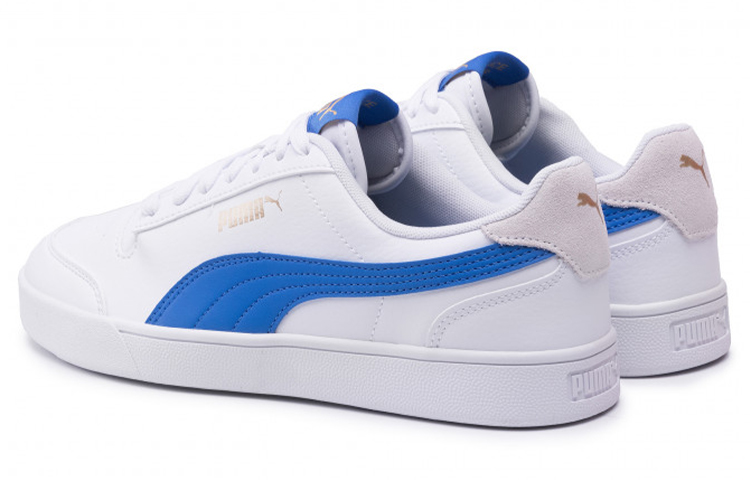 Shop Baskets Puma Shuffle Blanc/Bleu 309668-12