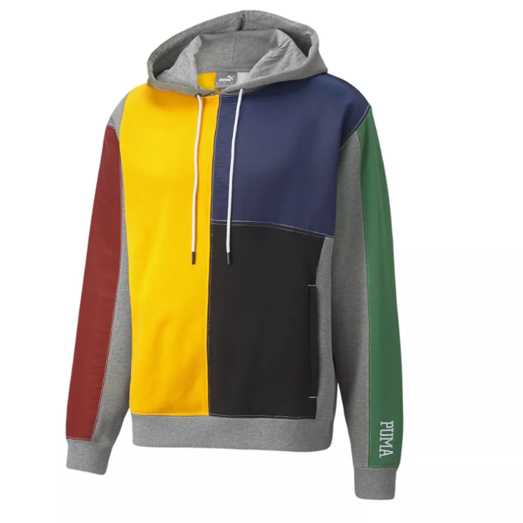Puma Signature Vintage Colorblock Retro Knit Pullover Sweatshirt 532086-01