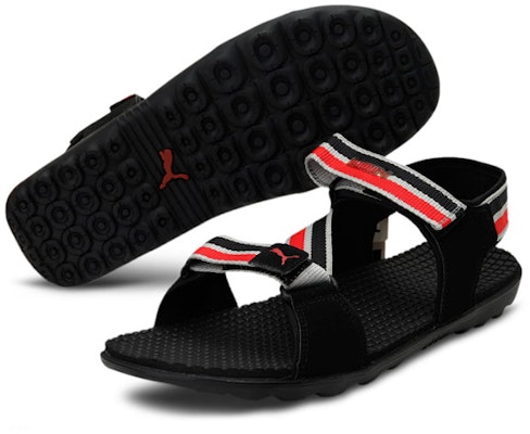 Puma Silicis Mesh DP 'Black Red' Sandal 188952-04 Lookbook Puma Silicis Mesh DP 'Black Red' Sandal 188952-04