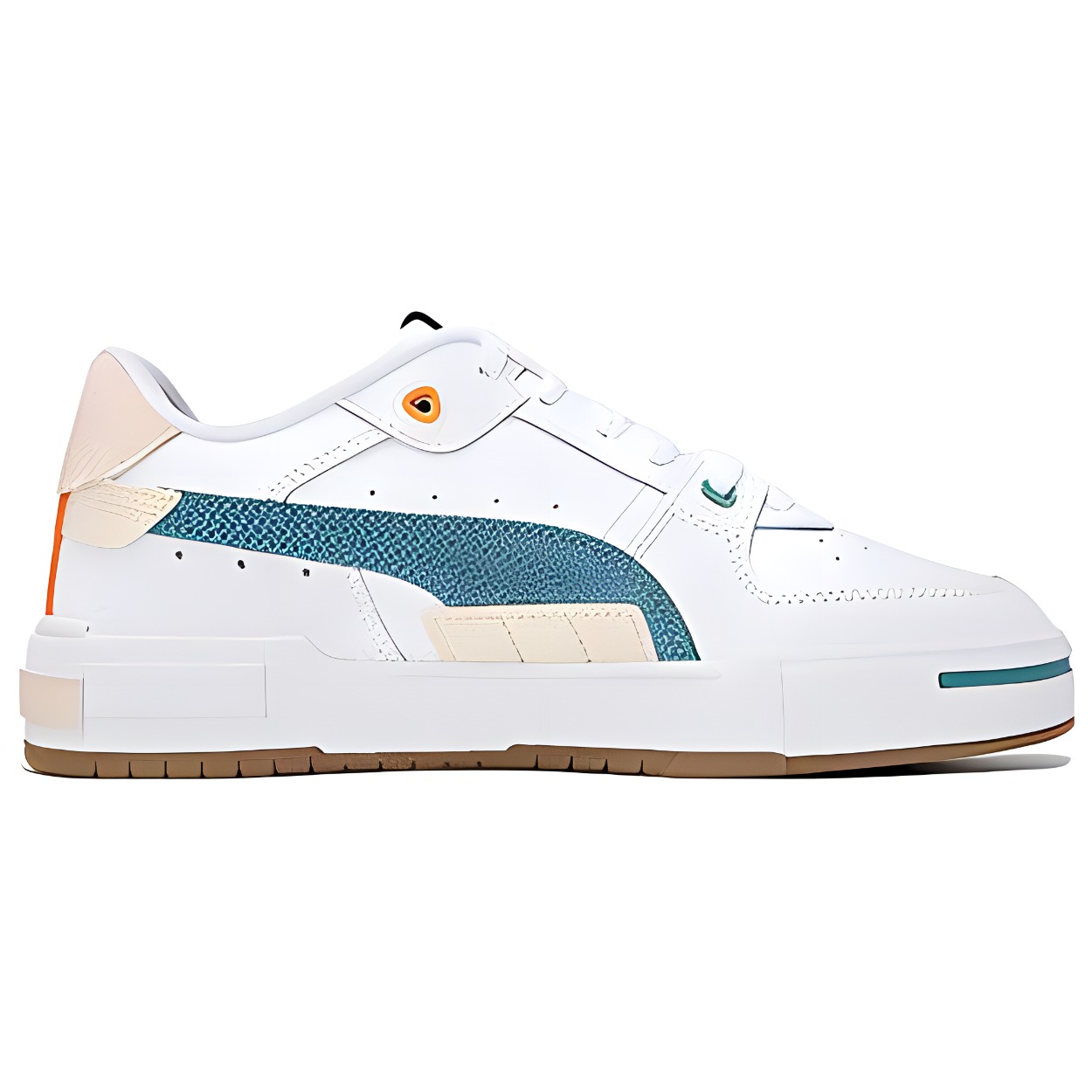 Order Puma 滑板鞋 '白色 棕色 绿色' 393276-02