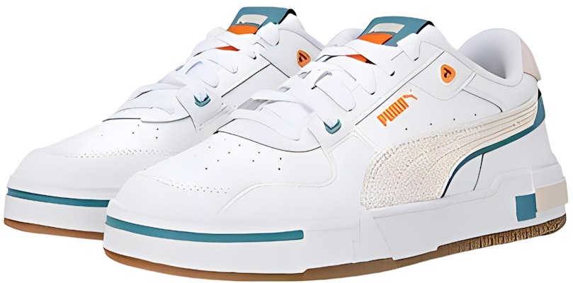 Puma Skate Shoes 'White Brown Green' 393276-02 Lookbook Puma Skate Shoes 'White Brown Green' 393276-02