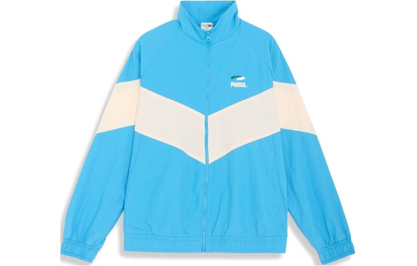 Puma Skateboard Retro Track Jacket with Logo Stripe for Men - Blue 623028-27
