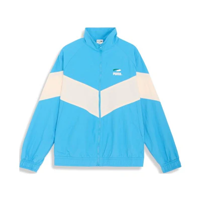 Puma Skateboard Retro Track Jacket with Logo Stripe for Men - Blue 623028-27