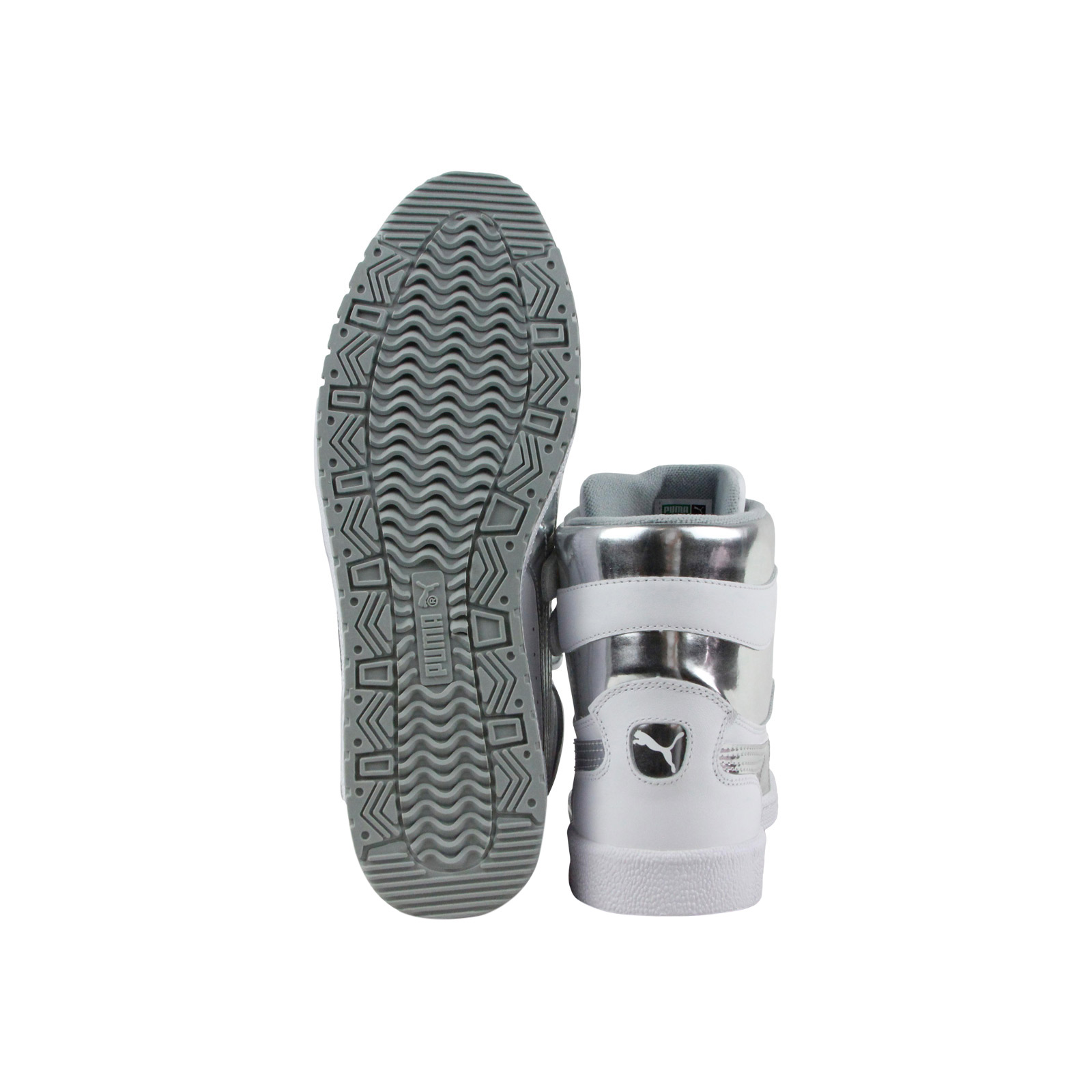 Shop Puma Sky II 高帮鞋 白银色 运动鞋 362830-01