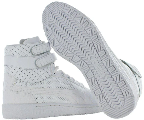 Puma Sky Ii Hi Mono Texture White-Gray Violet 361867-01 Purchase Puma Sky Ii Hi Mono Texture White-Gray Violet 361867-01