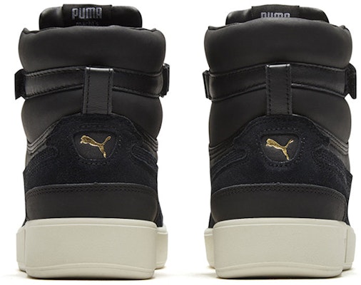 PUMA Sky LX Lux 耐磨 高幫 板鞋 男女同款 黑色 Shop PUMA Sky LX Lux 耐磨 高幫 板鞋 男女同款 黑色