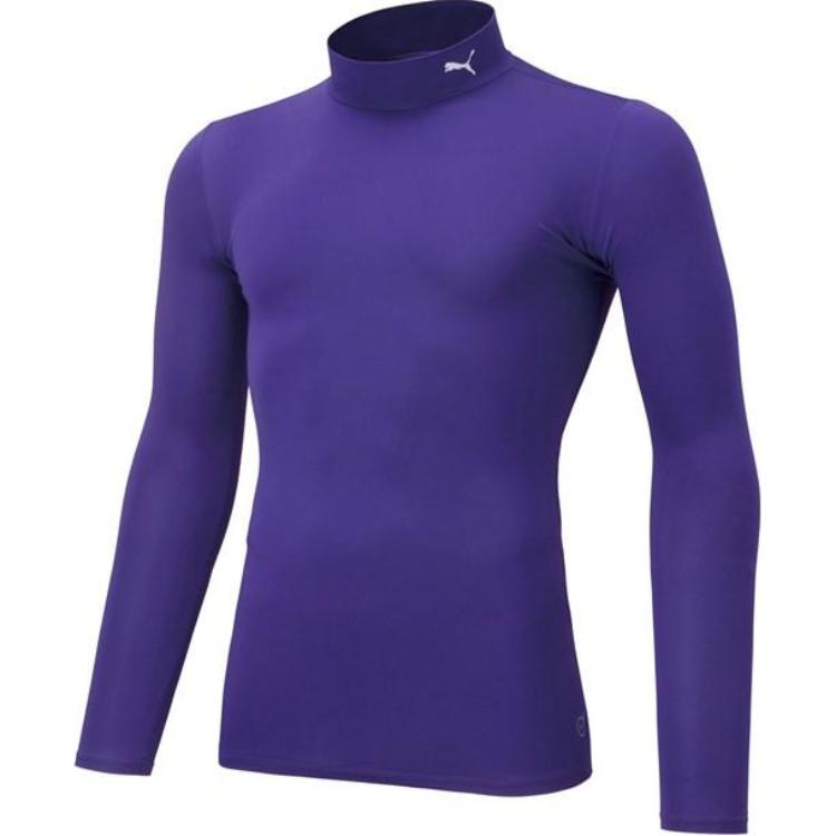 Puma Slim Fit Pullover Sweatshirt with Logo High Collar - Purple 656331-14
