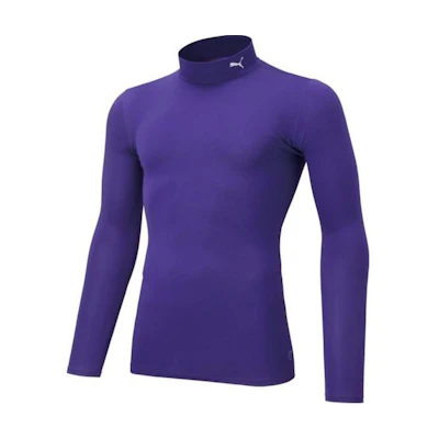Puma Slim Fit Pullover Sweatshirt with Logo High Collar - Purple 656331-14