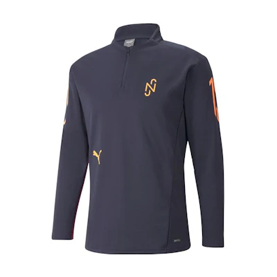 Puma Slim Fit Solid Navy Zip-Up Long Sleeve Sweatshirt 605609-09