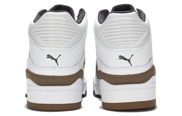 Lookbook PUMA 舒適百搭 潮流 防滑耐磨 中筒 生活休閒鞋 男女同款 白棕色