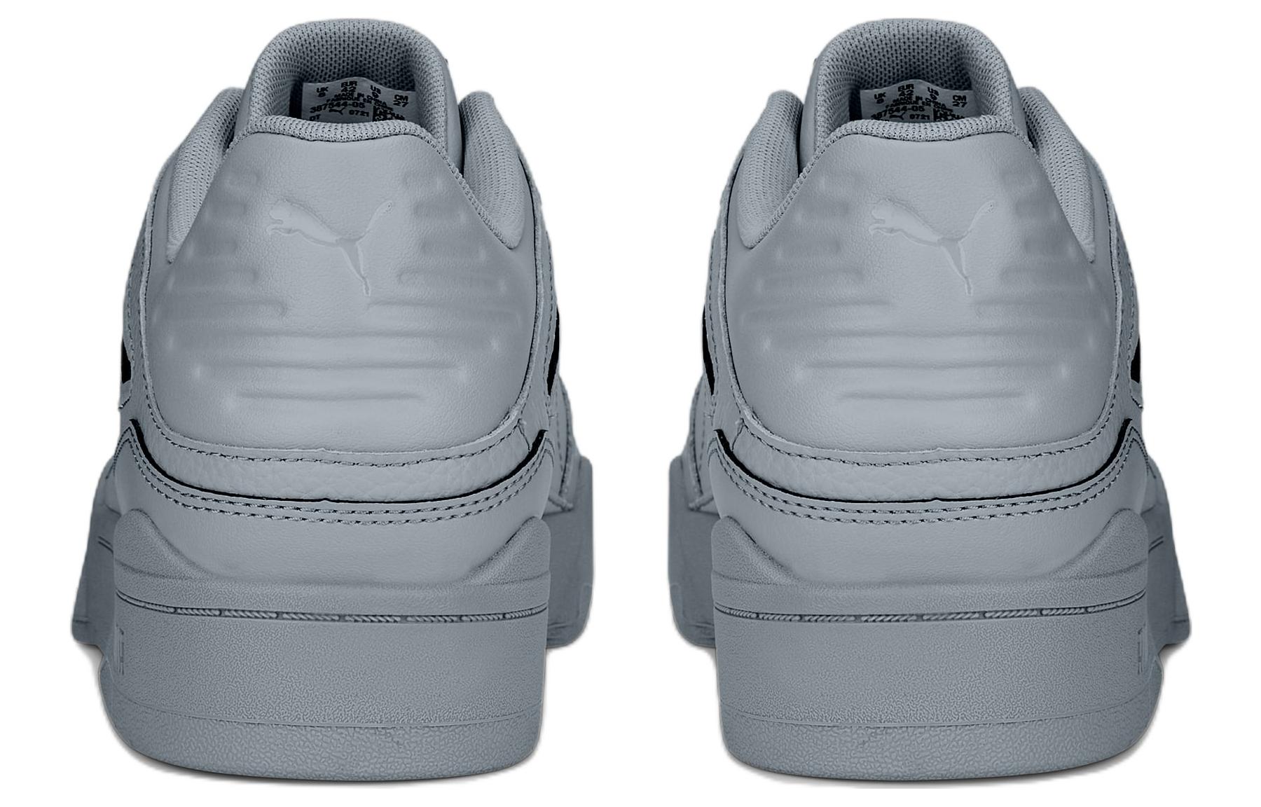 Shop PUMA Slipstream 皮革 防滑耐磨 低筒 板鞋 男女同款 藍色