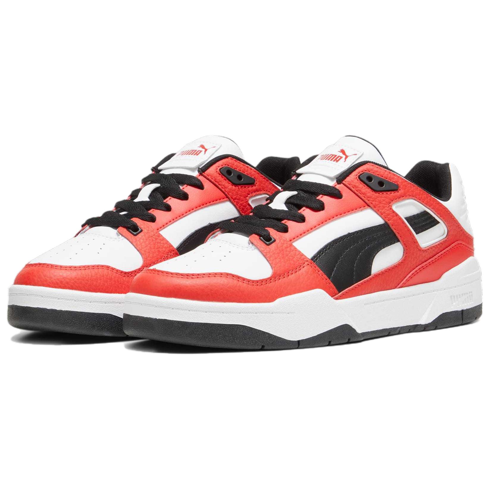 Lookbook Puma Slipstream Kulit 'Putih Hitam Merah' 387544-25