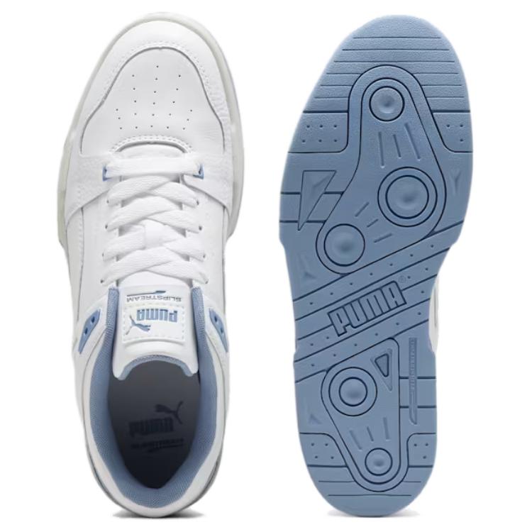 Shop Puma Slipstream 皮革 '白色 淺藍色' 387544-29