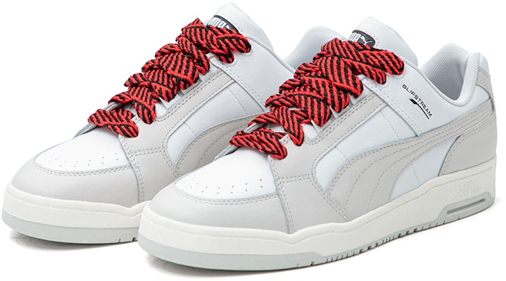 PUMA Slipstream Lo Laces 情人節限定 低幫 板鞋 男女同款 灰白 Lookbook PUMA Slipstream Lo Laces 情人節限定 低幫 板鞋 男女同款 灰白
