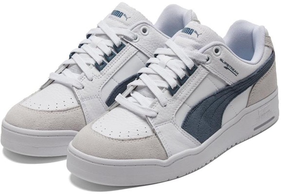 PUMA Slipstream Lo Suede FS 防滑減震耐磨 低筒 轉板鞋 男女款 白藍色 Lookbook PUMA Slipstream Lo Suede FS 防滑減震耐磨 低筒 轉板鞋 男女款 白藍色