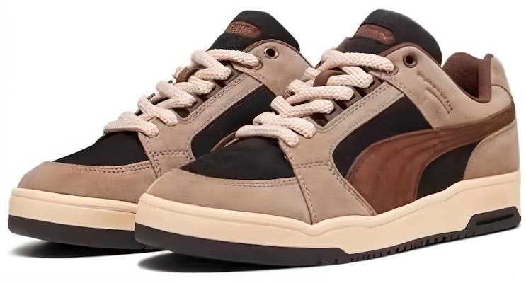 Puma Slipstream Lo Texture Sneakers 'Brown Black' 393131-01 Lookbook Puma Slipstream Lo Texture Sneakers 'Brown Black' 393131-01