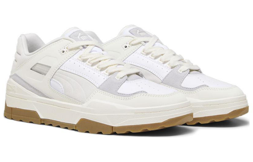 Shop PUMA Slipstream 舒適簡約 減震透氣 低筒 生活休閒鞋 男女皆宜 白色