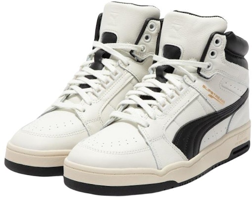 PUMA Slipstream Mid 75y Prm 防滑耐磨 中筒 休閒鞋 男女同款 白黑 Lookbook PUMA Slipstream Mid 75y Prm 防滑耐磨 中筒 休閒鞋 男女同款 白黑