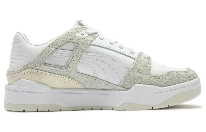 Lookbook PUMA Slipstream Premium 防滑耐磨 低筒 滑板鞋 男女同款 白灰
