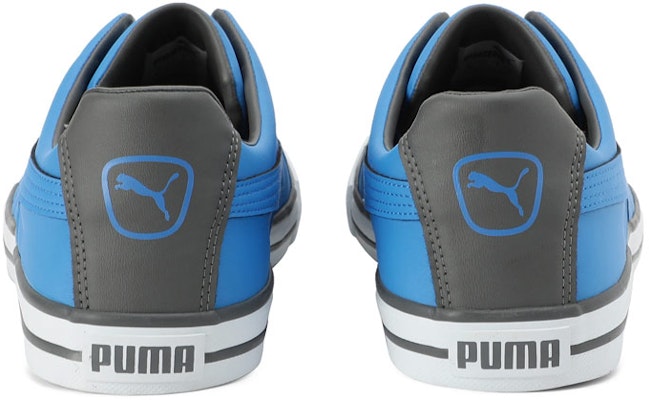 Puma Slyde Knit MU IDP 復古百搭 低筒休閒板鞋 灰藍拼色 Shop Puma Slyde Knit MU IDP 復古百搭 低筒休閒板鞋 灰藍拼色