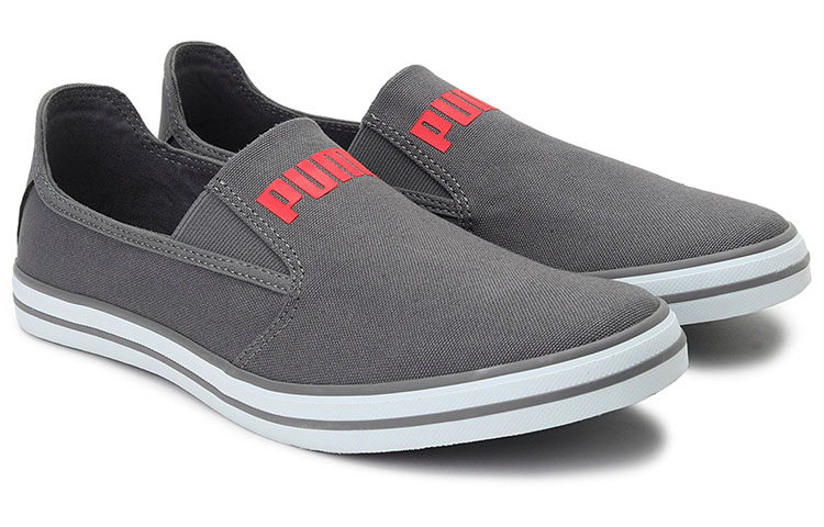 Lookbook Puma Slyde Star IDP 輕便低筒休閒板鞋 灰紅白