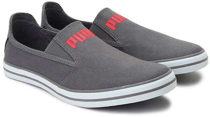 Puma Slyde Star IDP 輕便低筒休閒板鞋 灰紅白 Lookbook Puma Slyde Star IDP 輕便低筒休閒板鞋 灰紅白