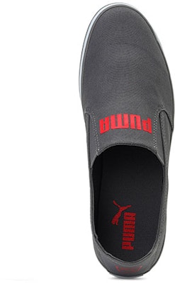 Puma Slyde Star IDP 輕便低筒休閒板鞋 灰紅白 Shop Puma Slyde Star IDP 輕便低筒休閒板鞋 灰紅白