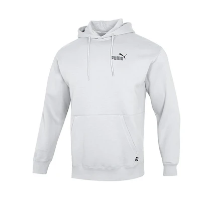 Puma Small Logo Relaxed Hoodie Retro Sports Style Grey Sweatshirt 673624-19
