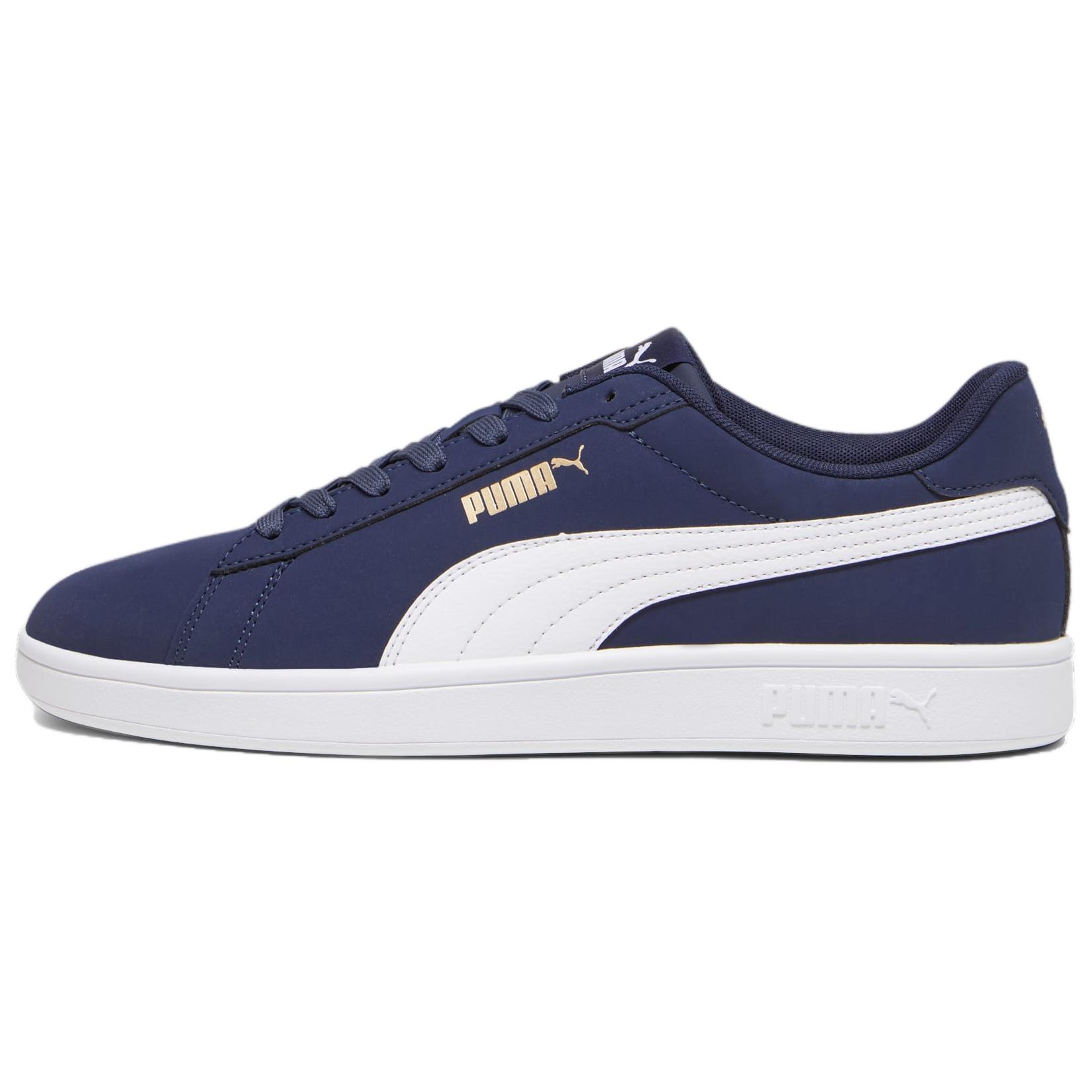 Puma Smash 3.0 Buck Navy Blue Casual Skate Sneakers Classic & Lightweight 392336-03
