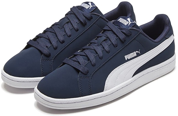 푸마 스매쉬 벅 블루/화이트 로우 캐주얼 보드화 356753-01 Lookbook 푸마 스매쉬 벅 블루/화이트 로우 캐주얼 보드화 356753-01